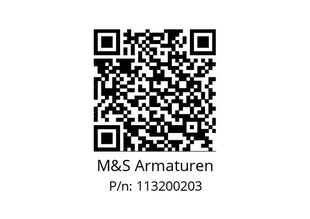   M&S Armaturen 113200203