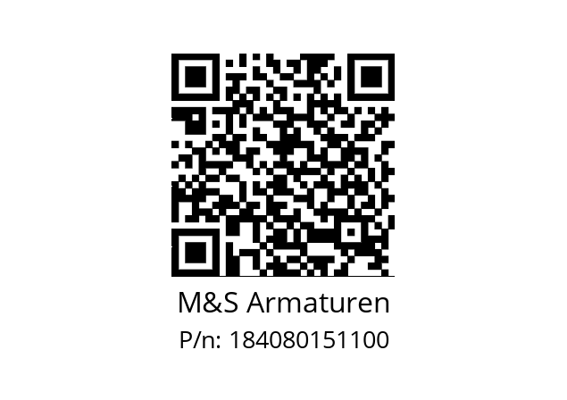   M&S Armaturen 184080151100