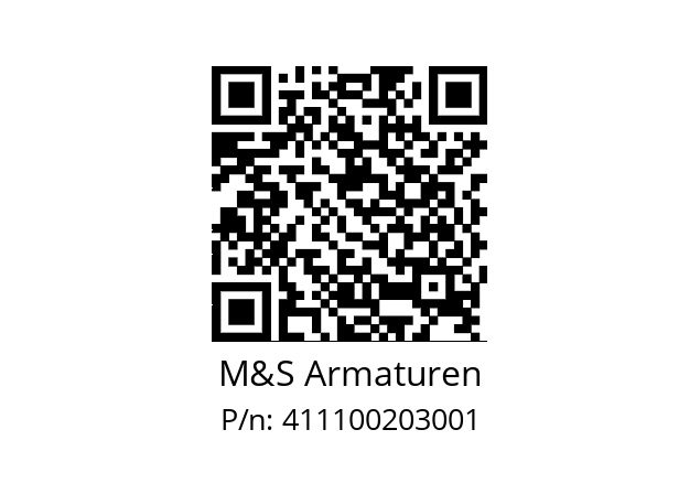   M&S Armaturen 411100203001