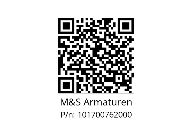   M&S Armaturen 101700762000