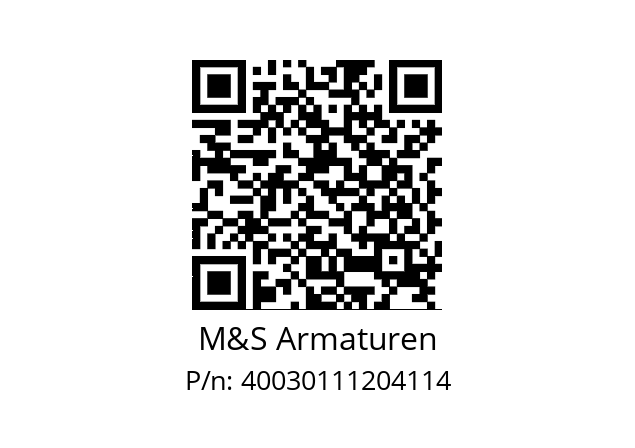   M&S Armaturen 40030111204114