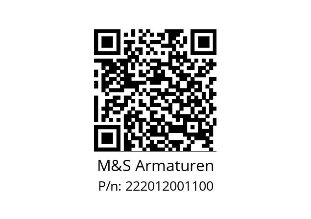   M&S Armaturen 222012001100