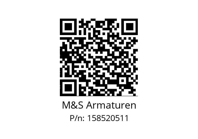   M&S Armaturen 158520511