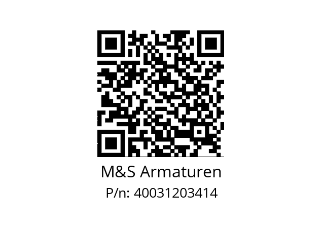   M&S Armaturen 40031203414