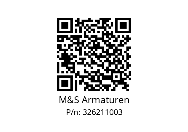   M&S Armaturen 326211003