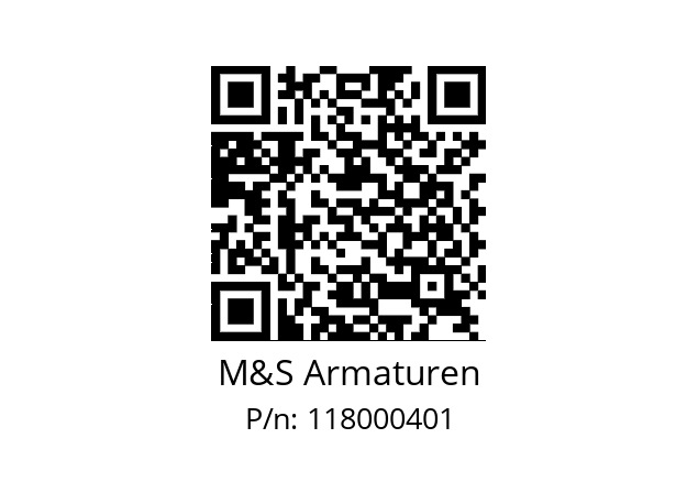   M&S Armaturen 118000401