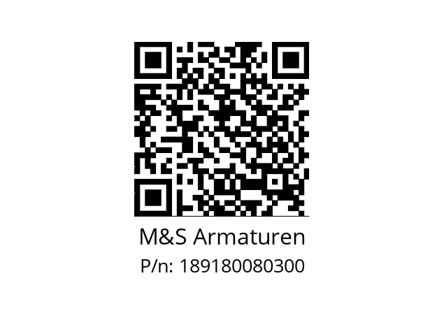   M&S Armaturen 189180080300