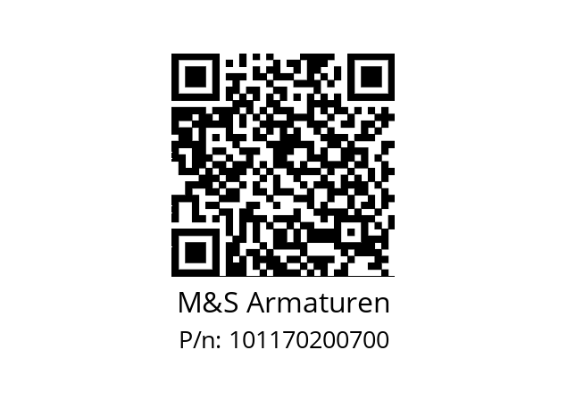   M&S Armaturen 101170200700