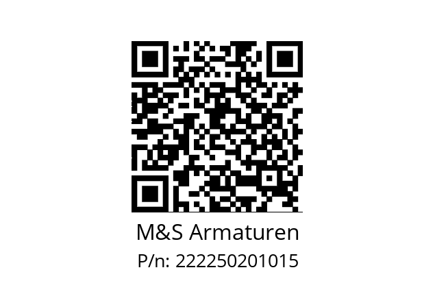   M&S Armaturen 222250201015