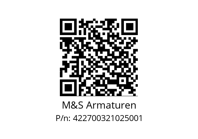   M&S Armaturen 422700321025001