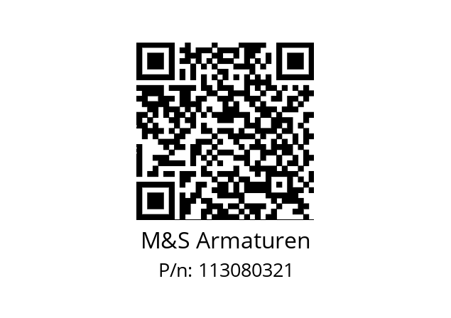   M&S Armaturen 113080321