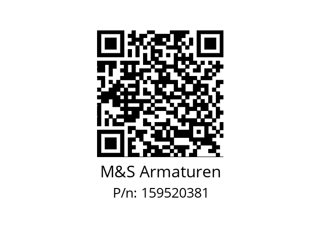   M&S Armaturen 159520381