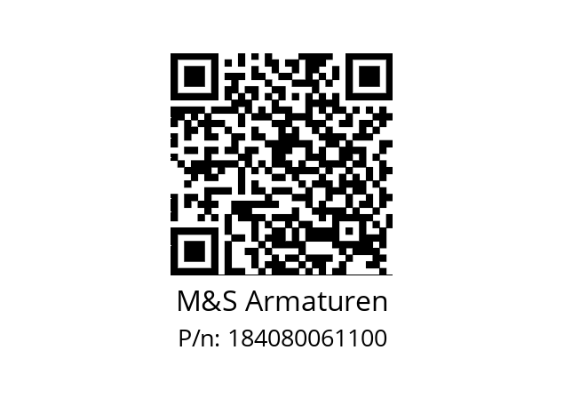   M&S Armaturen 184080061100