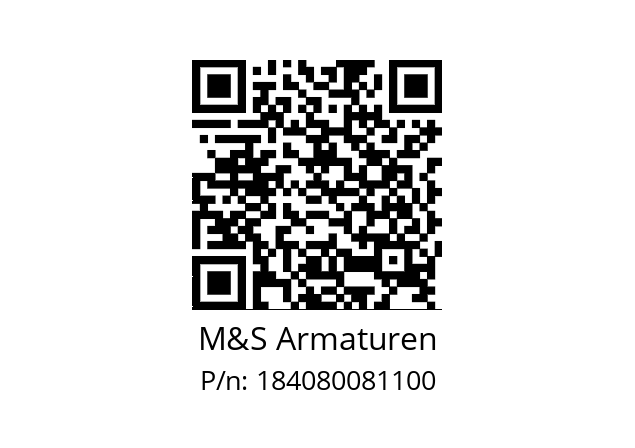   M&S Armaturen 184080081100