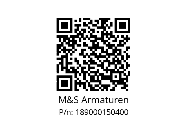   M&S Armaturen 189000150400