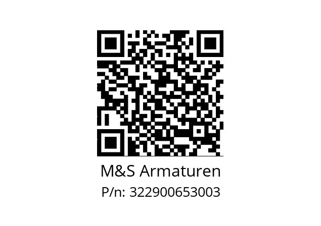   M&S Armaturen 322900653003