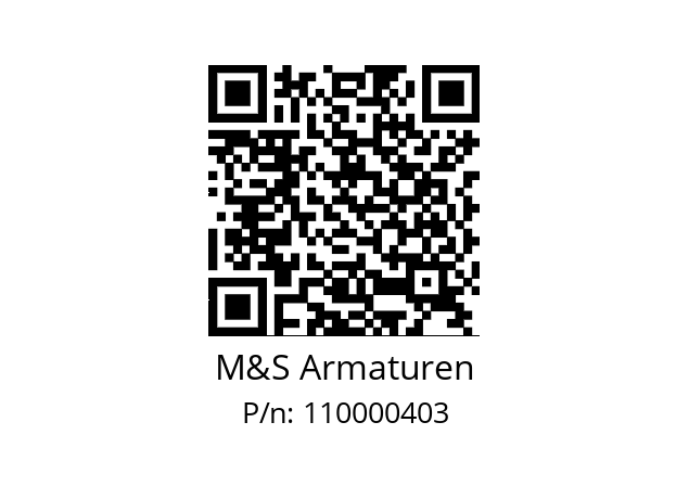   M&S Armaturen 110000403