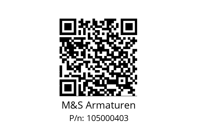   M&S Armaturen 105000403