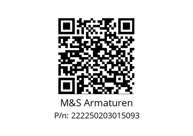   M&S Armaturen 222250203015093