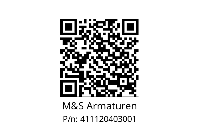   M&S Armaturen 411120403001