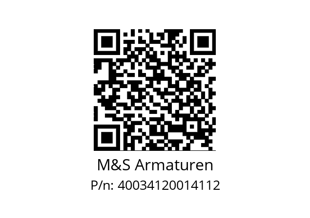   M&S Armaturen 40034120014112