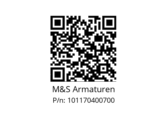   M&S Armaturen 101170400700