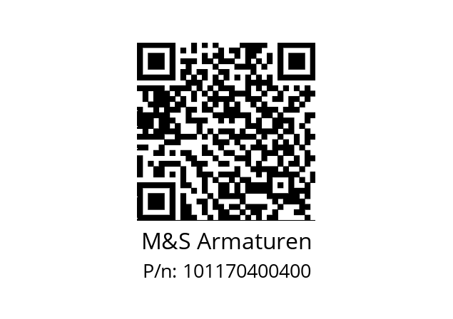   M&S Armaturen 101170400400