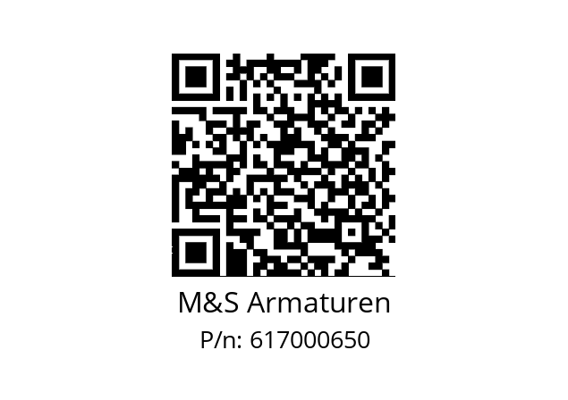   M&S Armaturen 617000650