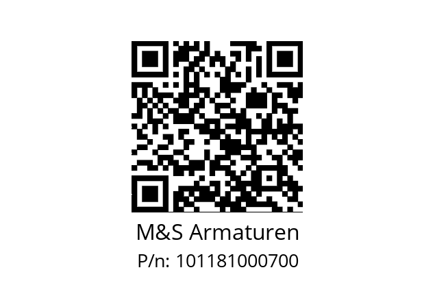   M&S Armaturen 101181000700