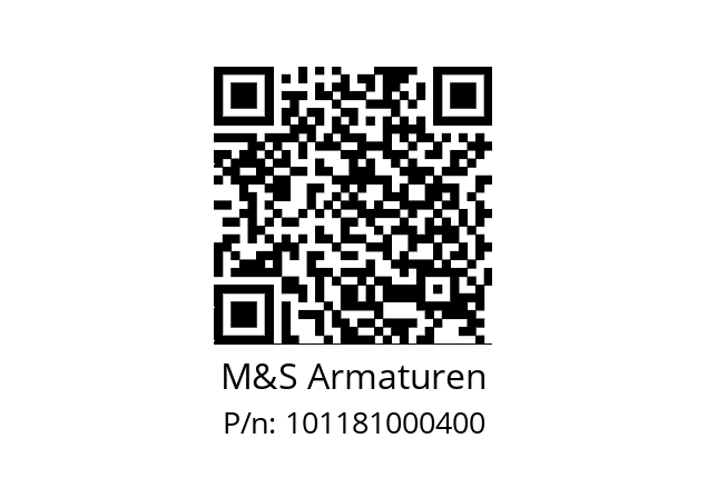   M&S Armaturen 101181000400