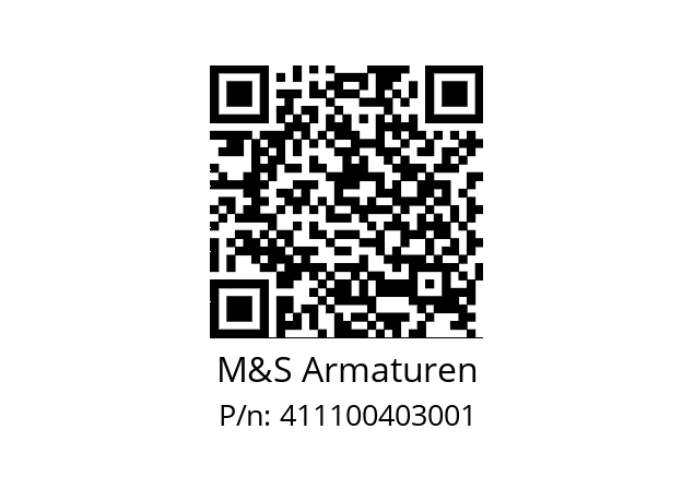   M&S Armaturen 411100403001