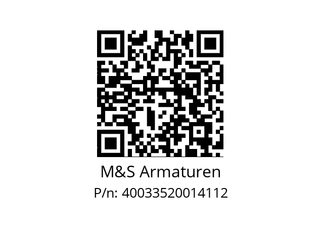   M&S Armaturen 40033520014112