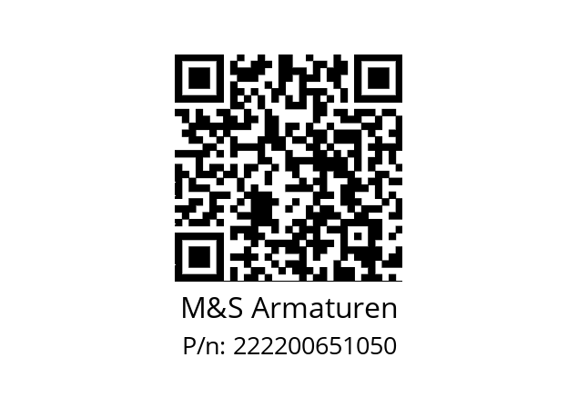   M&S Armaturen 222200651050