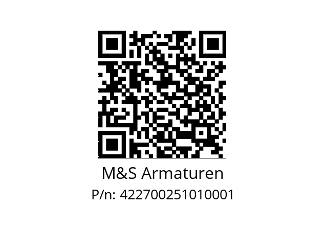   M&S Armaturen 422700251010001