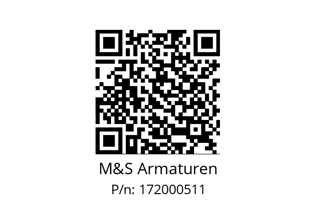   M&S Armaturen 172000511