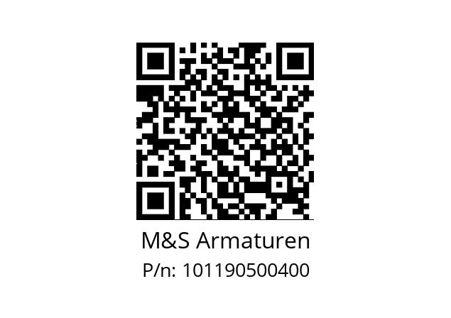   M&S Armaturen 101190500400