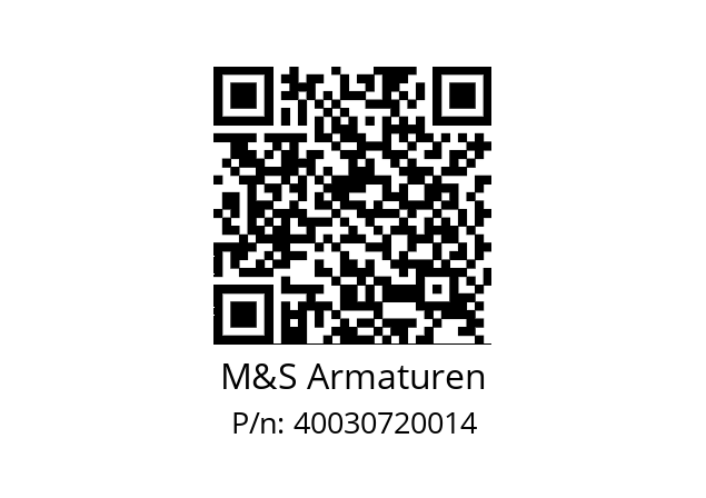   M&S Armaturen 40030720014