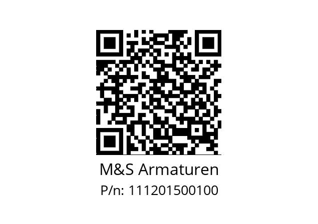   M&S Armaturen 111201500100