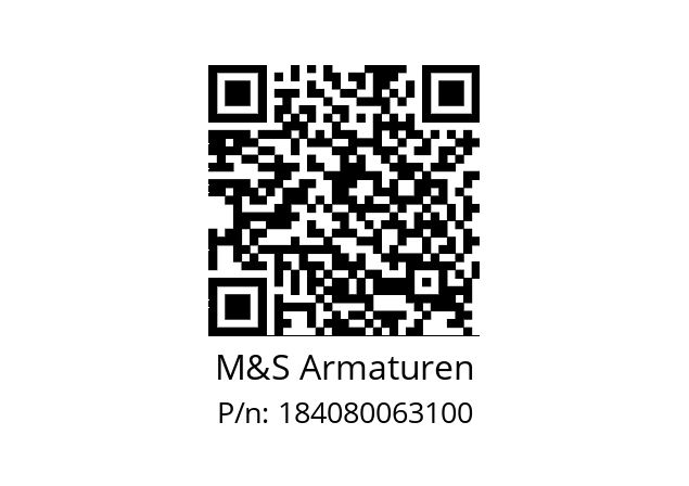   M&S Armaturen 184080063100