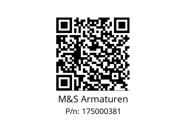   M&S Armaturen 175000381