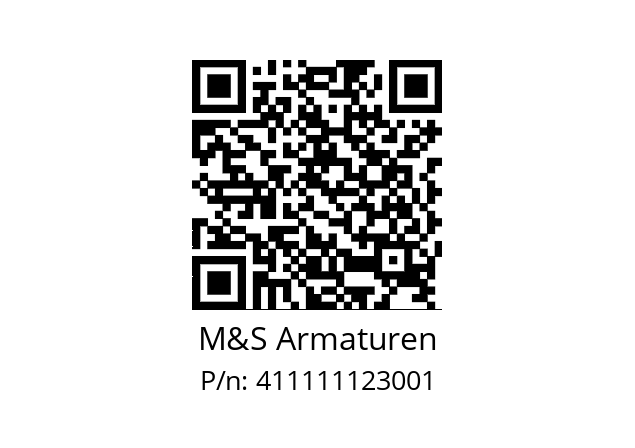   M&S Armaturen 411111123001