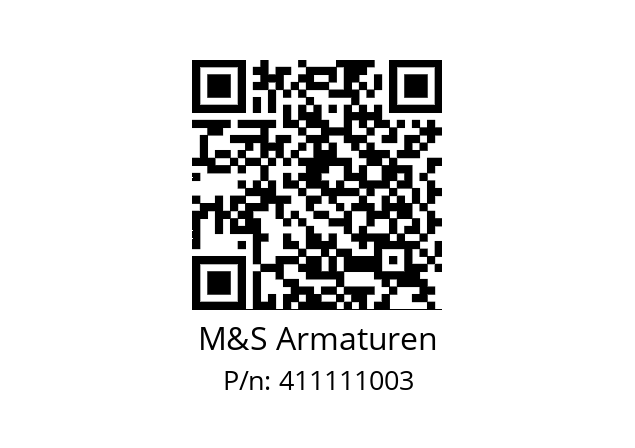   M&S Armaturen 411111003