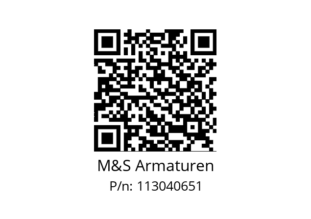   M&S Armaturen 113040651