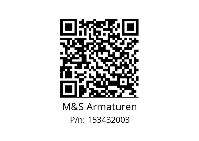   M&S Armaturen 153432003