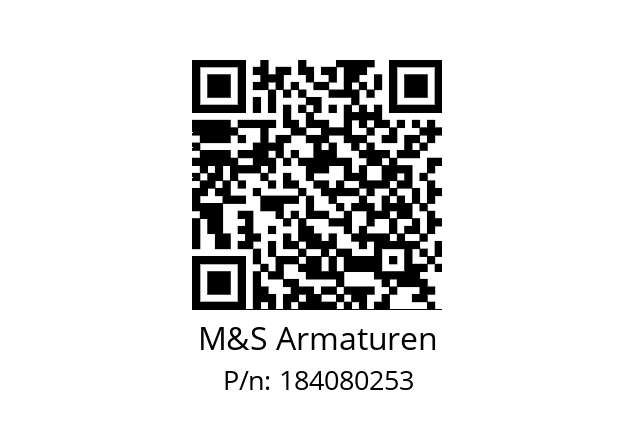   M&S Armaturen 184080253