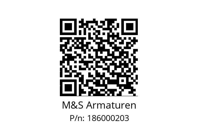   M&S Armaturen 186000203