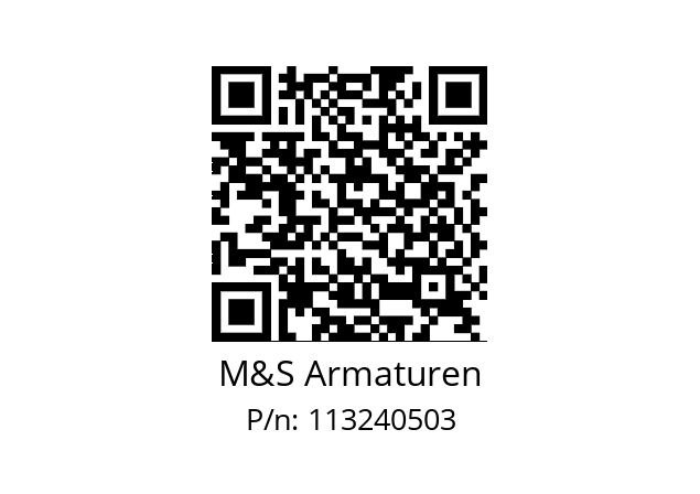   M&S Armaturen 113240503