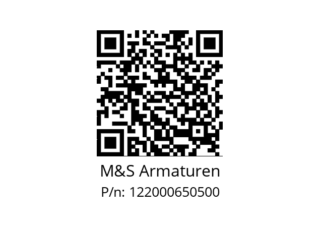   M&S Armaturen 122000650500