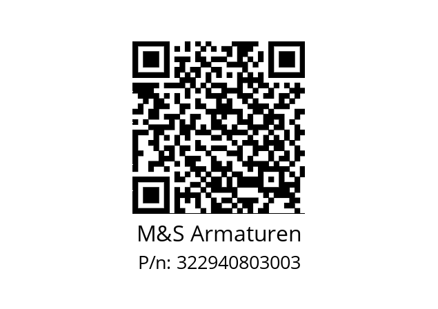   M&S Armaturen 322940803003