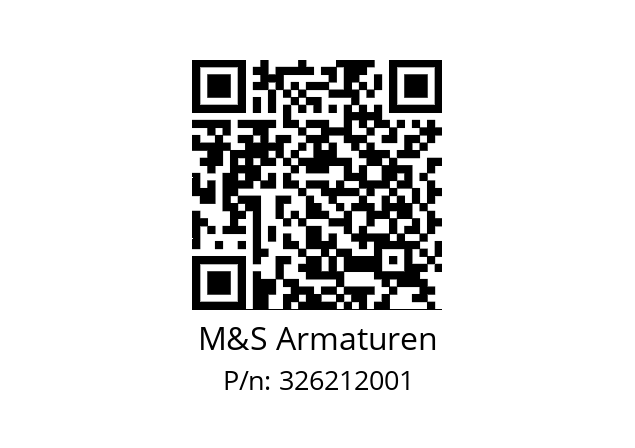   M&S Armaturen 326212001